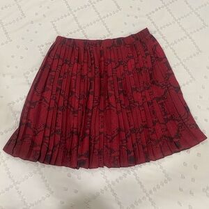 BANANA REPUBLIC Snake Print Ruffle Mini Skirt